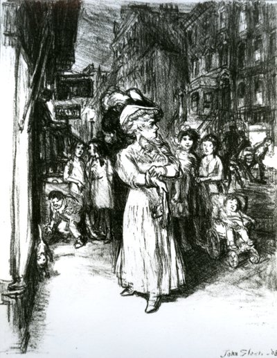 Sixth Avenue og 30th Street af John French Sloan