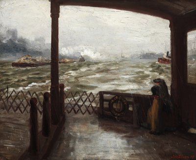 Wake of the Ferry, nr. 1 af John French Sloan