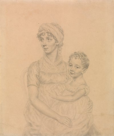 Lady Wigram med hendes spæde søn, William Pitt Wigram af John Smart