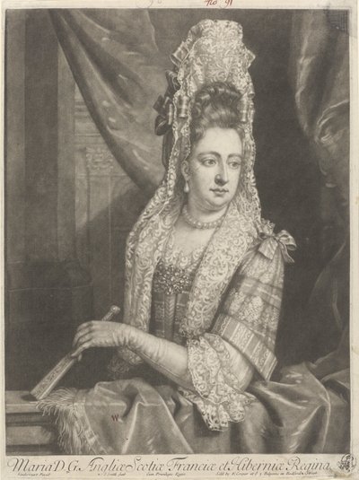 Portræt af Mary II Stuart af John Smith