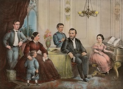 General Grant og hans familie - respektfuldt dedikeret til USA