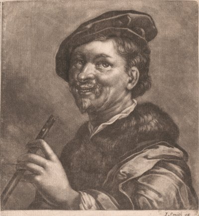 Mand, der spiller fløjte af John Smith