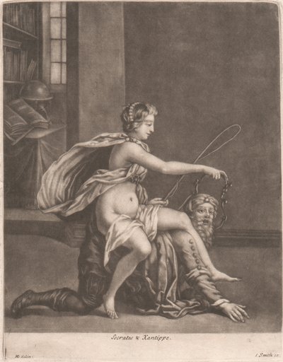 Sokrates og Xantippe af John Smith