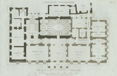 Chillington Hall: gravering af John Soane