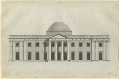 Chillington Hall: pen og vask tegning, nd [1780