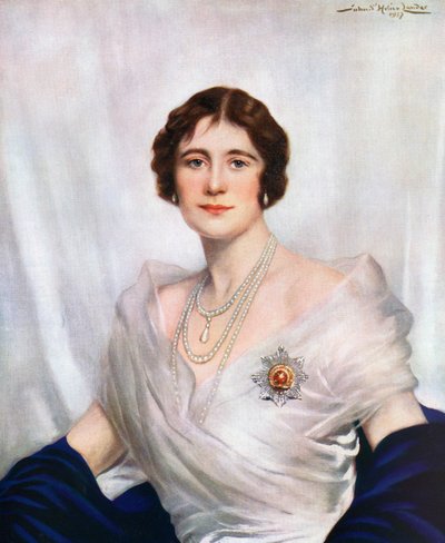 Kroningsportræt af Dronning Elizabeth, Dronningemoderen i 1937 af John St. Helier Lander