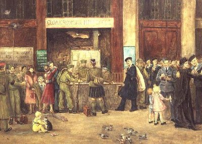 Styrkens garderobe på Waterloo Station af John Stewart Clark