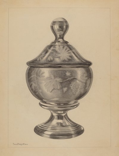 sukkerskål, ca. 1937. af John Tarantino