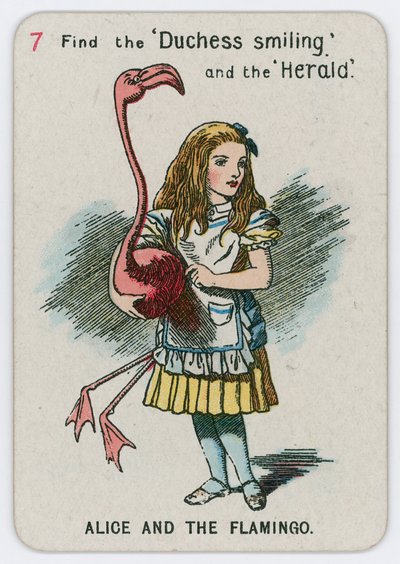 Alice og flamingoen af John Tenniel