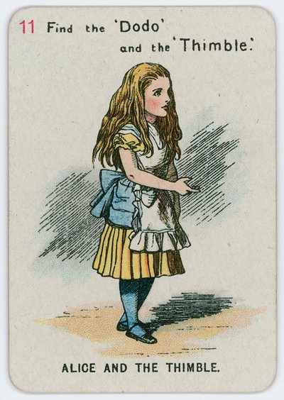 Alice og fingerbøl af John Tenniel