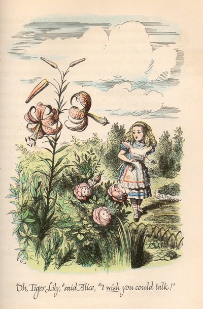 Alice i Eventyrland  Gennem spejlet af Lewis Carroll, illustreret af John Tenniel af John Tenniel