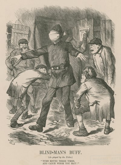 Den blinde mands buff (gravering) af John Tenniel