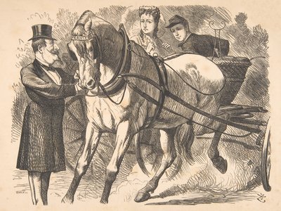 Easing the Curb Punch, 24. juli 1869, 1869. af John Tenniel