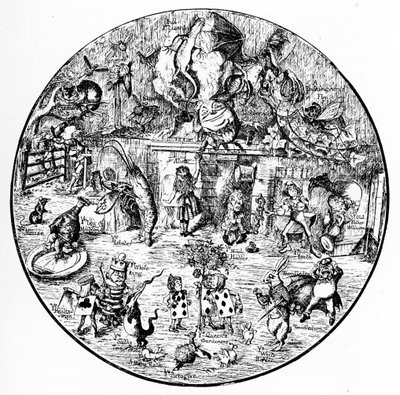 John Tenniels illustrationer fra Alice i Eventyrland af John Tenniel