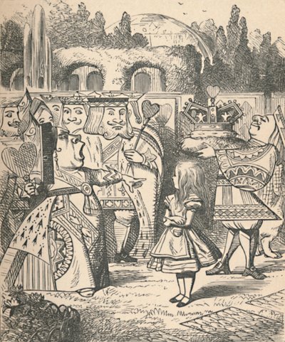 Af med hovedet! Alice og den røde dronning, 1889 af John Tenniel