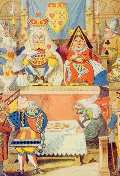 The Trial of the Knove of Hearts, illustration fra 