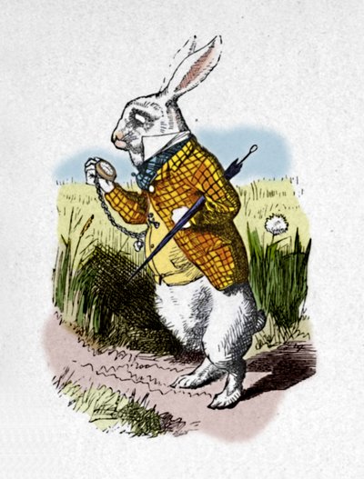 Den hvide kanin med et ur, 1889 af John Tenniel