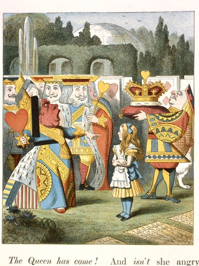 Den vrede dronning. Hjertedronningen. af John Tenniel
