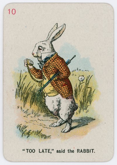 For sent, sagde kaninen af John Tenniel