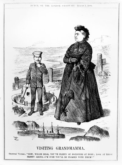 Besøgende bedstemor, illustration fra 