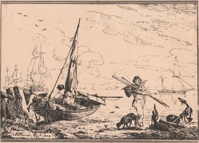 Havnescene af John Thomas Serres