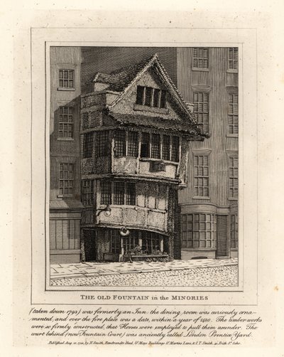 The Old Fountain i Minories sogn, London af John Thomas Smith
