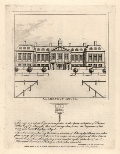 Udsigt over Clarendon House fra St James