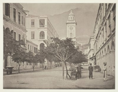 Klokketårnet, Hong-Kong, ca. 1868. af John Thomson
