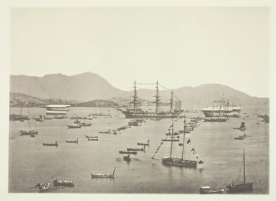 Havnen, Hong-Kong, ca. 1868. af John Thomson