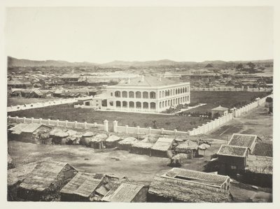 Den gamle fabriksplads, Canton, ca. 1868. af John Thomson