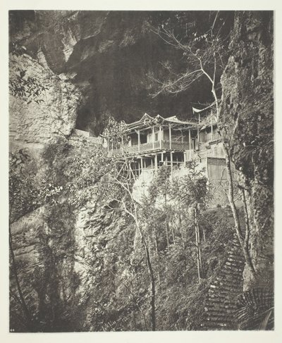 Yuenfu kloster, ca. 1868. af John Thomson