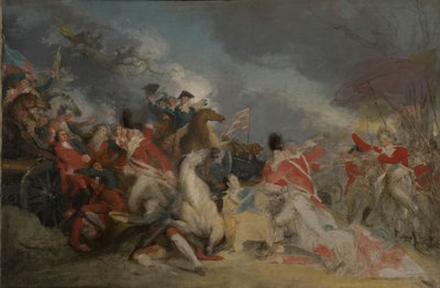 General Mercers død i slaget ved Princeton, 3. januar 1777 (ufærdig version) af John Trumbull