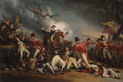 General Mercer døde i slaget ved Princeton den 3. januar 1777 af John Trumbull