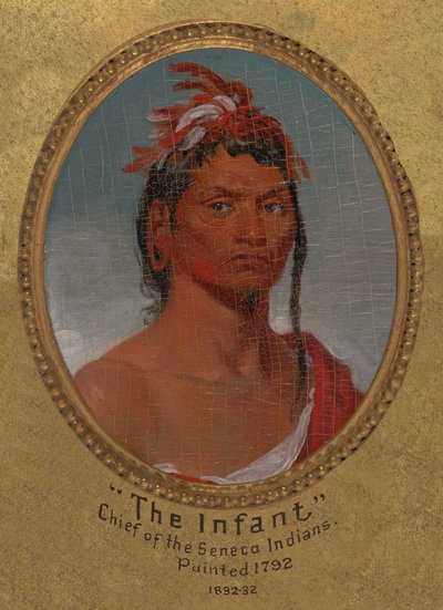 "Der Säugling," Häuptling der Seneca-Indianer af John Trumbull