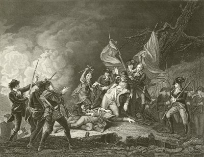 General Montgomerys død af John Trumbull