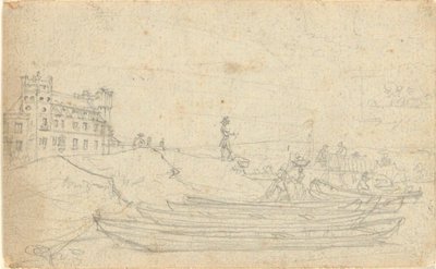 Uden titel, fra folio: Skitser i Frankrig og Tyskland, et af 22 ark i Folio B af John Trumbull