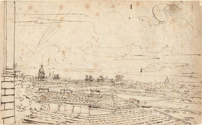 Udsigt over Paris af John Trumbull
