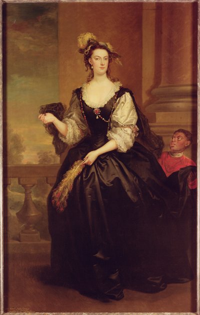 Portræt af Anne Howard, Lady Yonge af John Vanderbanck