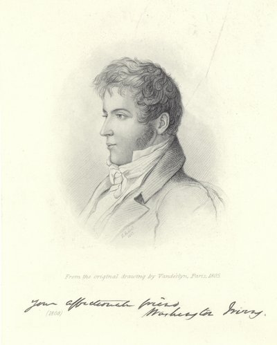 Portræt af Washington Irving af John Vanderlyn