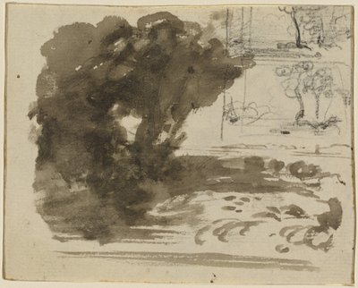 Et træbræt [recto] af John Varley