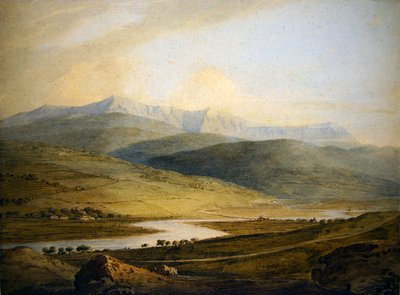 Cader Idris (akvarel på papir) af John Varley
