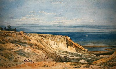 Cliffs at Trimmingham (akvarel) af John Varley