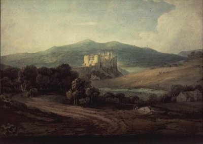 Conway Castle (akvarel) af John Varley