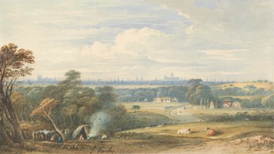 London fra sydvest af John Varley