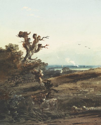 To æsler i et landskab af John Varley