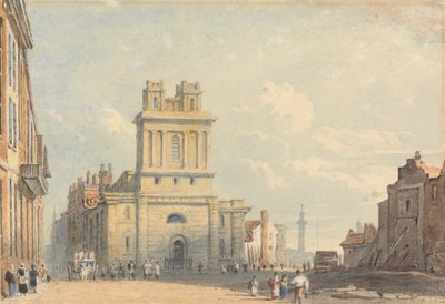 Udsigt over New Street, nær London Bridge af John Varley