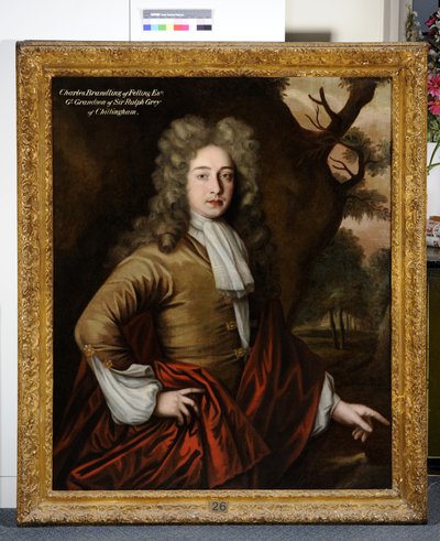 Portræt af Charles Brandling af John Verelst