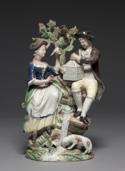 Group with Birdcage, made by Staffordshire Factory, c.1770dani af John Voyez