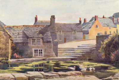 Old Mill, Swanage (farvelitografi) af John W.G. Bond