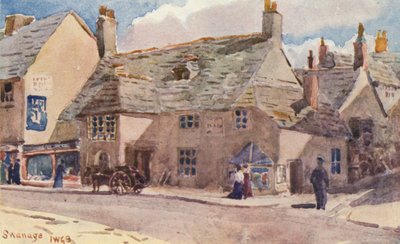 Swanage (farvelitografi) af John W.G. Bond